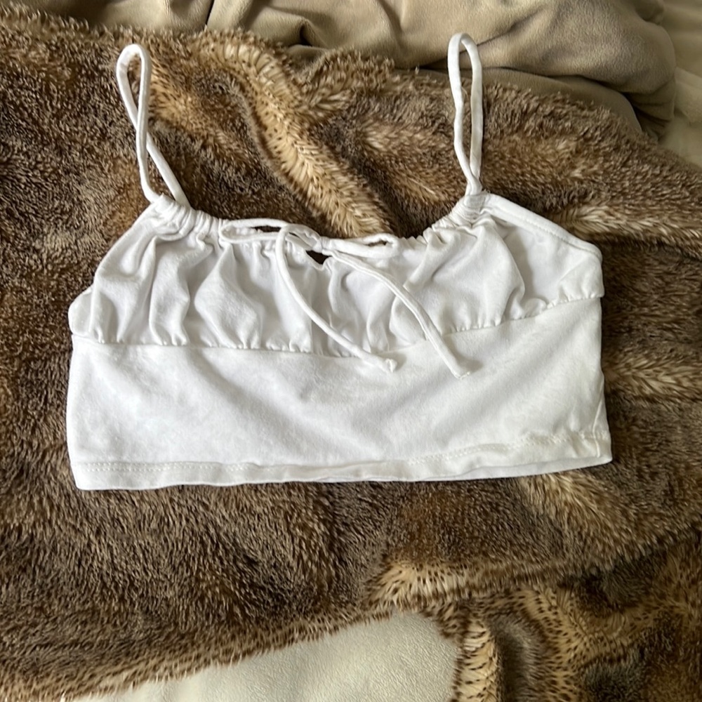 White crop top